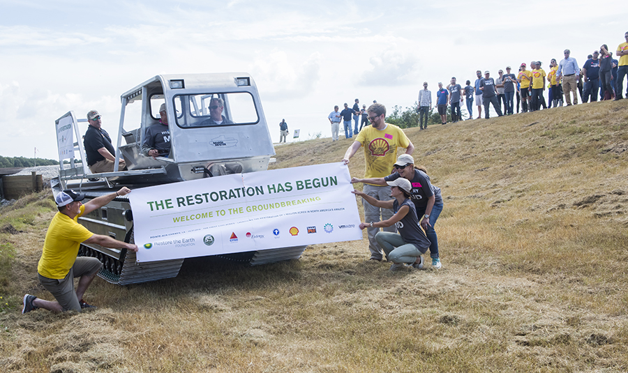 10.27.16 Restore the Earth tree planting and coastal restoration kick off of their project to restore 4,000 acres of freshwater-forested wetland in the Pointe-aux-Chenes Wildlife Management Area. Montegut, Louisana